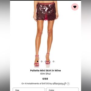 Kim Shui Pailette Mini Skirt